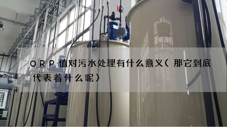 ORP值对污水处理有什么意义(那它到底代表着什么呢)