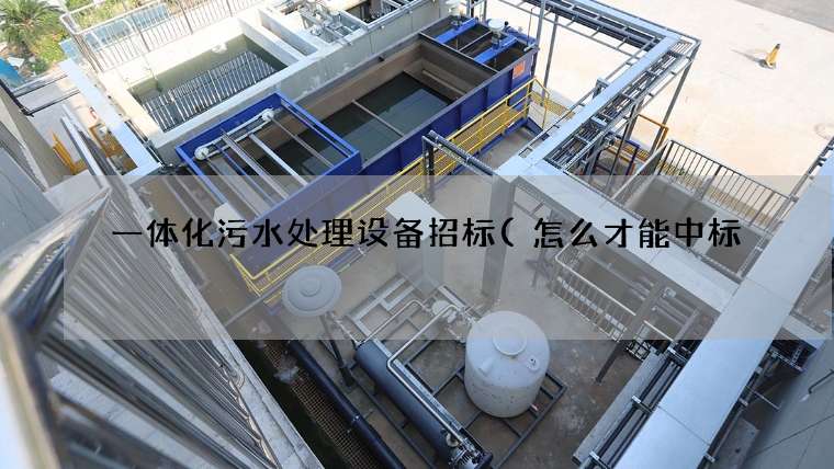 一体化污水处理设备招标(怎么才能中标) 一体化污水处理设备招标(怎么才能中标)