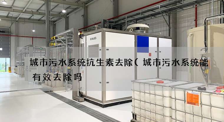 城市污水系统抗生素去除(城市污水系统能有效去除吗) 城市污水系统抗生素去除(城市污水系统能有效去除吗)